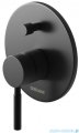 Kohlman Roxin Black zestaw prysznicowy z deszczownicą 30 cm czarny półmat QW210RBR30