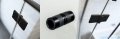 Radaway Nes 8 Black KDD B kabina walk in 90cm lewa czarny mat/szkło przejrzyste 10074090-54-01L