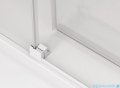 SanSwiss Cadura White Line kabina Walk in 150cm prawa ze ścianką przesuwną profile biały mat CAW2D1500907