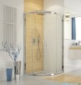 Sanplast kabina narożna półokrągła KP4/TX5b 80x80x190 cm szkło przejrzyste 600-271-0252-38-401