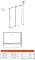 Radaway Espera DWJ Mirror Drzwi wnękowe przesuwne 120 prawe szkło przejrzyste 380595-01R/380212-71R