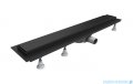 Schedpol Base-Low Black odpływ liniowy z maskownicą Steel 60x8x7cm czarny OLSL60/CST-LOW