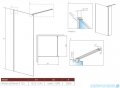Radaway Modo New II kabina Walk-in 125x200 szkło przejrzyste 389125-01-01