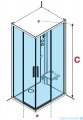 Novellini Glax 1 2.0 kabina standard 100x70 prawa czarna G21A107DTFL-1HH