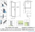 Radaway Nes Kdj I Gold kabina 100x75cm lewa złoty połysk 10022100-09-01L/10039075-01-01