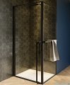 Riho Lucid GD201 kabina prysznicowa z wieszakiem 90x80cm czarna G005010121