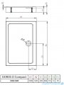 Radaway Doros D Compact Stone brodzik 120x100 biały SDRD1210-05-04S
