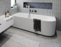 Riho Desire Corner Velvet wanna narożna z hydromasażem Sparkle Mood prawa MATOWA 180x84cm B156003105