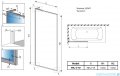 Radaway Modo F SL PNJ II parawan nawannowy 70cm lewy chrom połysk/przejrzyste 10406070-01-01L