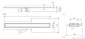 Wiper New Premium Pure Odpływ liniowy z kołnierzem 90 cm szlif 100.1973.02.090