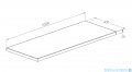 Roca blat do szafki łazienkowej ORZECH 101x40x2cm A857965579