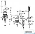 Kludi E2 jednouchwytowa bateria wannowa 3-otworowa chrom 494260575