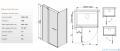 Sanplast kabina narożna prostokątna 100x110x198 cm KNDJ2/PRIII-100x110 biały/przejrzyste 600-073-0320-01-401