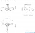 Oltens Molle bateria wannowa chrom 34000100