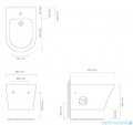 Oltens Jog bidet wiszący biały z powłoką SmartClean 46501000