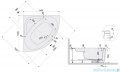 Sanplast Luxo WS/LUXO wanna symetryczna z obudową 145x145 cm + stelaż 610-370-0320-01-000