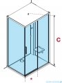 Novellini Glax 1 2.0 kabina standard 120x80 prawa srebrna G212P129DTFL-1BB