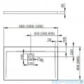 Radaway Eos II DWJS Drzwi prysznicowe 140x195 prawe szkło przejrzyste + brodzik Argos D + syfon 3799456-01R/4AD914-01