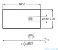 Roca Terran 180x70cm brodzik prostokątny konglomeratowy perłowy AP1017082BC01630