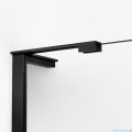 New Trendy Nesta Black parawan nawannowy ze wspornikiem kątowym 50x150 cm szkło przejrzyste P-0197-WL