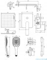 Omnires Sacramento system prysznicowy podtynkowy czarny mat SYSSC10BL