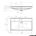 Elita Maxxi umywalka ceramiczna 81x46cm 145810