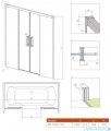 Radaway Idea Pn Dwd parawan nawannowy 150cm przejrzyste 10004150-01-01