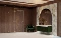 Radaway Essenza Pro Brushed Gold Kdj+S kabina 90x90x90cm lewa szczotkowane złoto 10097390-99-01L/10098090-01-01/10098090-01-01