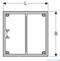 Geberit Rama instalacyjna do prysznica bezbrodzikowego Setaplano 100x90cm 154.471.00.1