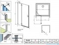 Radaway Torrenta DWJ drzwi wnękowe 120 lewe przejrzyste 131930-01-01