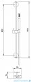 Omnires Microphone zestaw prysznicowy suwany czarny MICROPHONE-SBL