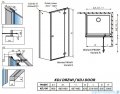 Radaway Fuenta New Kdj drzwi 90cm prawe szkło przejrzyste 384044-01-01R