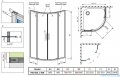 Radaway Premium Pro Pdd kabina 80x90cm szkło przejrzyste 1013000-01-01/1013400-01-01
