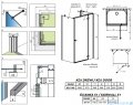 Radaway Essenza Brushed Gold Kdj+S kabina 75x100x75cm prawa szczotkowane złoto 1384049-01-01/1385022-99-01R/1384049-01-01