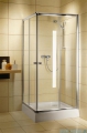 Radaway Classic C Kabina prysznicowa kwadratowa z drzwiami przesuwnymi 90x90 szkło fabric profile białe