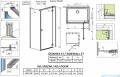 Radaway Essenza Black Kdj kabina 100x75cm prawa szkło przejrzyste 1385040-54-01R/1384049-01-01