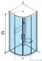 Novellini Glax 2 2.0 kabina z hydromasażem 90x90 corda G22R99T1-1TU