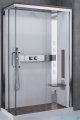 Novellini Nexis kabina prysznicowa z hydromasażem 100x80 prawa wood white NEXA109DT5-1KA