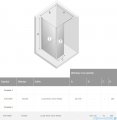 New Trendy New Modus Black kabina Walk-In 90x70x200 cm przejrzyste EXK-0065/EXK-0090