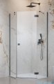 Radaway Essenza 8 Brushed GunMetal Ptj kabina pięciokątna 90x90cm prawa szczotkowany grafit 10490000-92-01R/10490200-01-01