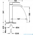 Tres CUADRO Bateria umywalkowa czarny mat 00661001NM