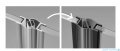 Radaway Nes 8 Black Kdj II kabina 120x80cm lewa czarny mat/szkło przejrzyste 10086120-54-01L/10089080-01-01