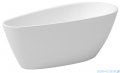 Besco Goya A-Line Glam Srebrna 160x73cm wanna wolnostojąca akrylowa + syfon klik-klak chrom #WA-160-GSR