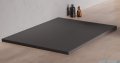 New Trendy Nex Shade brodzik konglomeratowy prostokątny 100x80x3,5 cm antracyt B-0504