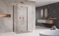 Radaway Essenza Brushed Copper Kdj+S kabina 80x90x80cm lewa szczotkowana miedź 1384051-01-01/1385020-93-01L/1384051-01-01