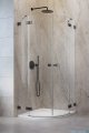 Radaway Essenza Pro Brushed GunMetal Pdd kabina 80x100cm szczotkowany grafit 10095080-92-01L/10095100-92-01R