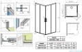 Radaway Idea White Kdd kabina 80x110cm szkło przejrzyste 387061-04-01L/387063-04-01R