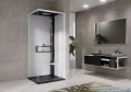 Novellini Glax 2 2.0 kabina z hydromasażem hydro plus 90x90 prawa czarna G22GF99DM1L-1HU