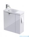 Oristo Siena szafka z umywalką 55x55x22cm biały połysk OR45-ZD2D-55-1-P