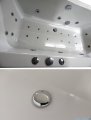 Riho Lusso 200x90cm wanna prostokątna z hydromasażem Pneumatic S2 prawa + nogi + syfon BA60-PNES2-P